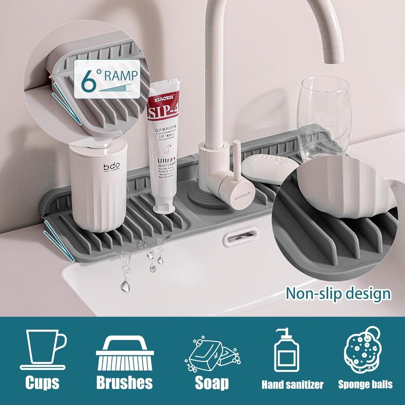 Opvouwbare siliconen kraanmat, - Silicone Tap Washer recensie en prijs