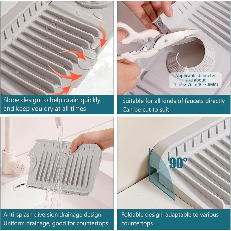 Opvouwbare siliconen kraanmat, - Silicone Tap Washer recensie en prijs