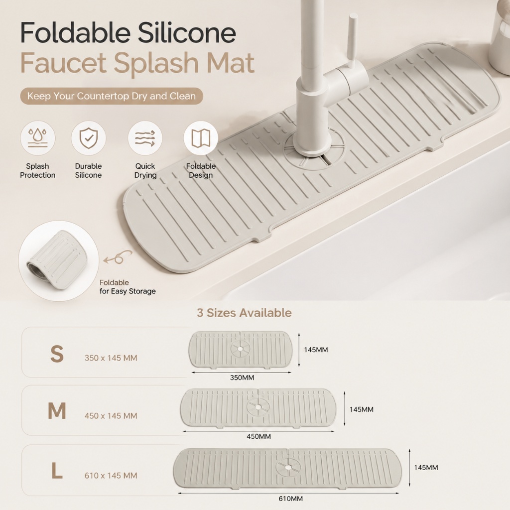 Siliconen kraanmat, gootsteen  - Silicone Tap Washer recensie en prijs
